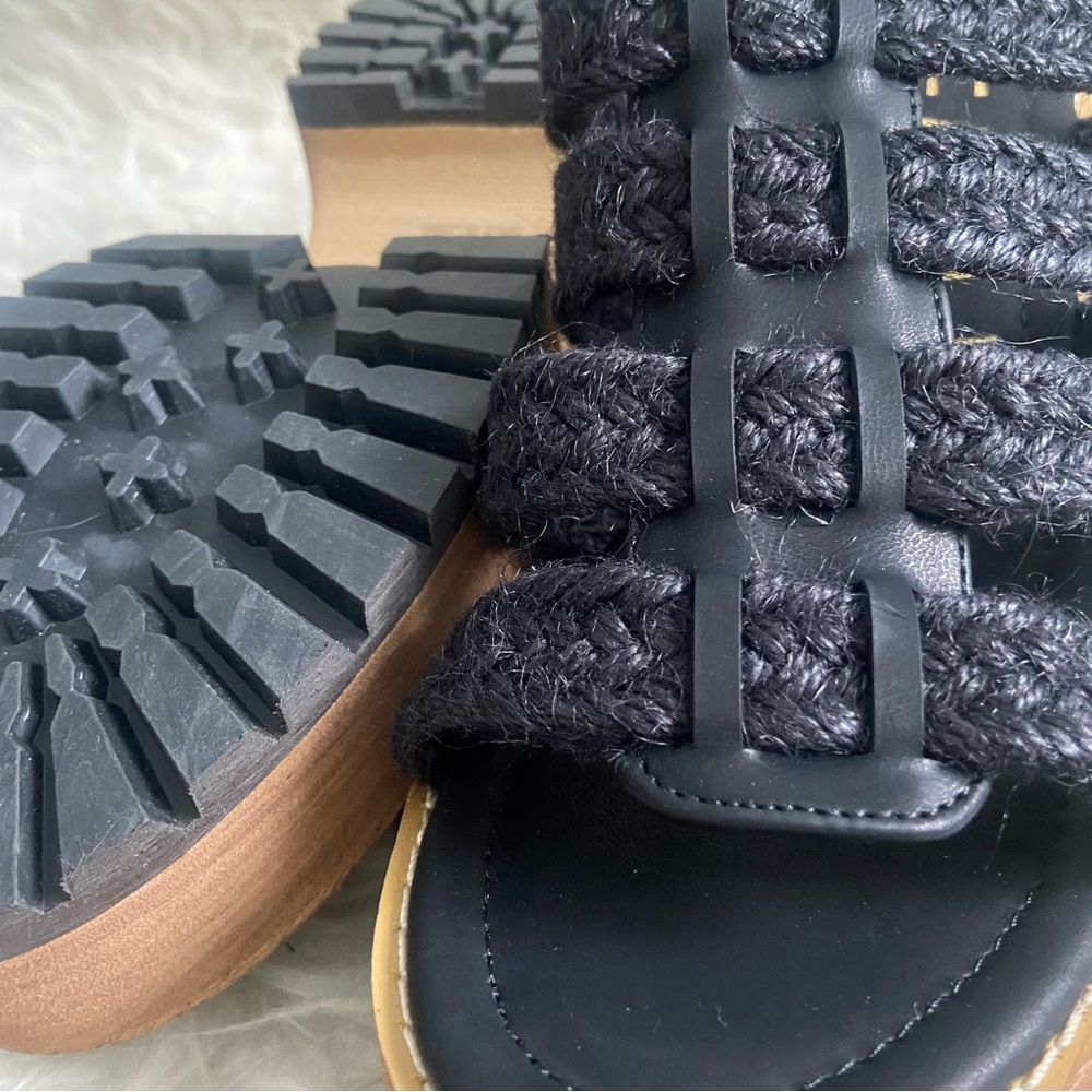New Matisse Daze Jute Platform Sandals in Black - Picture 10 of 15